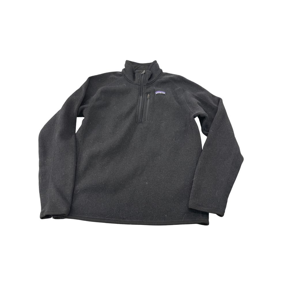Patagonia Better Sweater 1/4 Zip‎ Fleece Pullover Mens Medium Black 25528 I02